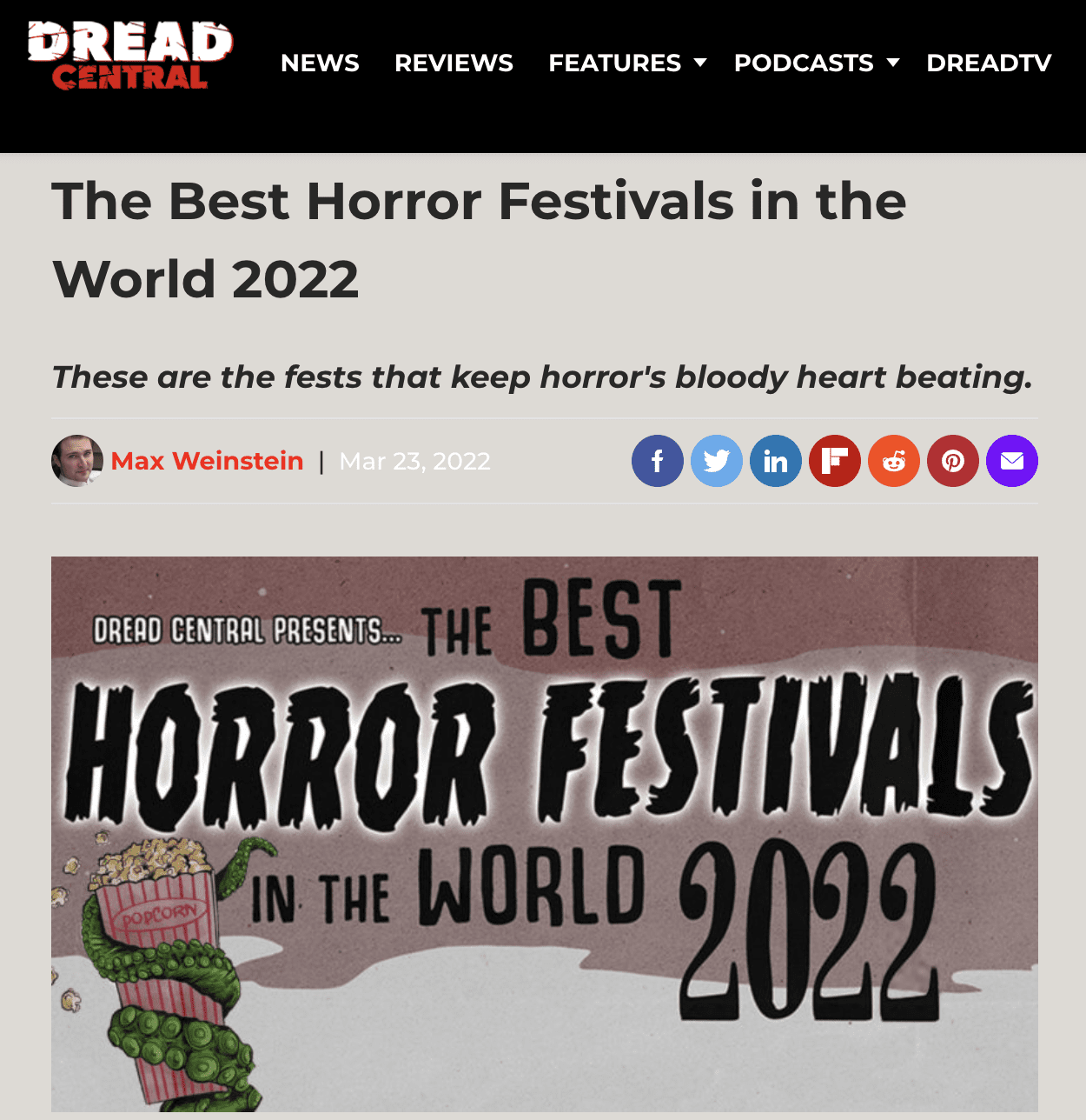 Read more about the article Brooklyn Horror Named One of the Best Horror Festivals in the World 2022